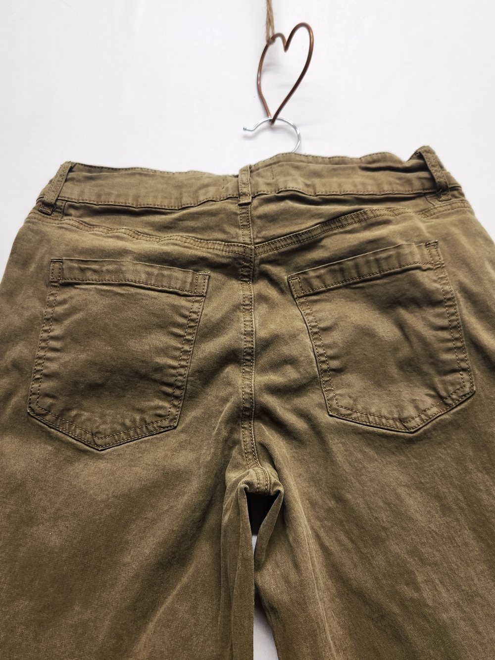 ⭐️KUT from the Kloth Charlotte High Rise Wide Leg Utility Pants Olive Green Sz 8 - Picture 10 of 16